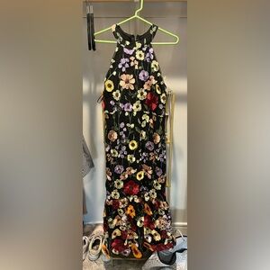 “Just me” black floral dress